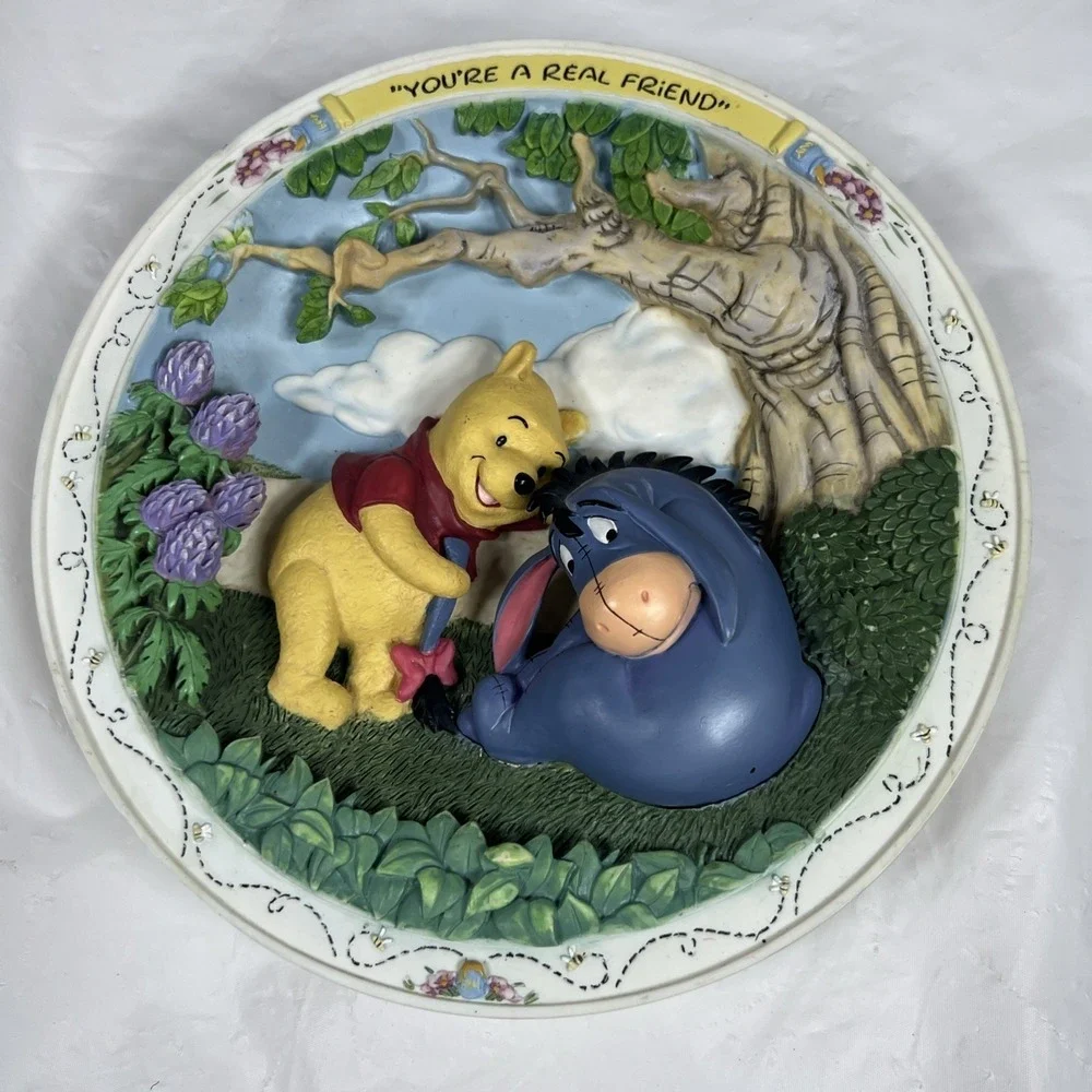 Bradford‎ Exchange Winnie The Pooh 3D Plate Your A Real Friend EYORE
